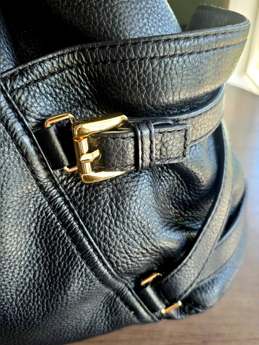 Michael Kors Vintage Gansevoort Tumbled Leather Tote Bag W/ COA